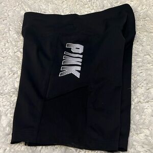 PINK Victoria’s Secret black bike shorts size small NWOT #75 07659